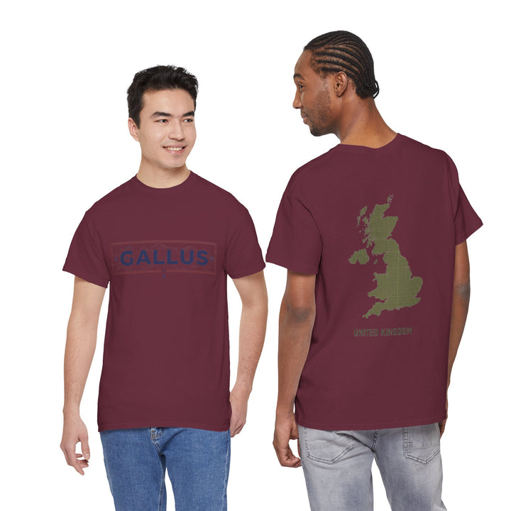 United Kingdom Map Tee — "GALLUS" Streetwear Graphic T-Shirt