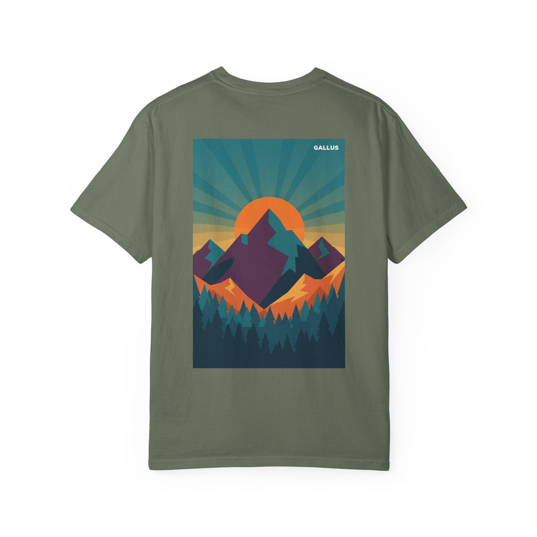 T-Shirt — Gallus Mountain Sunset Graphic Tee