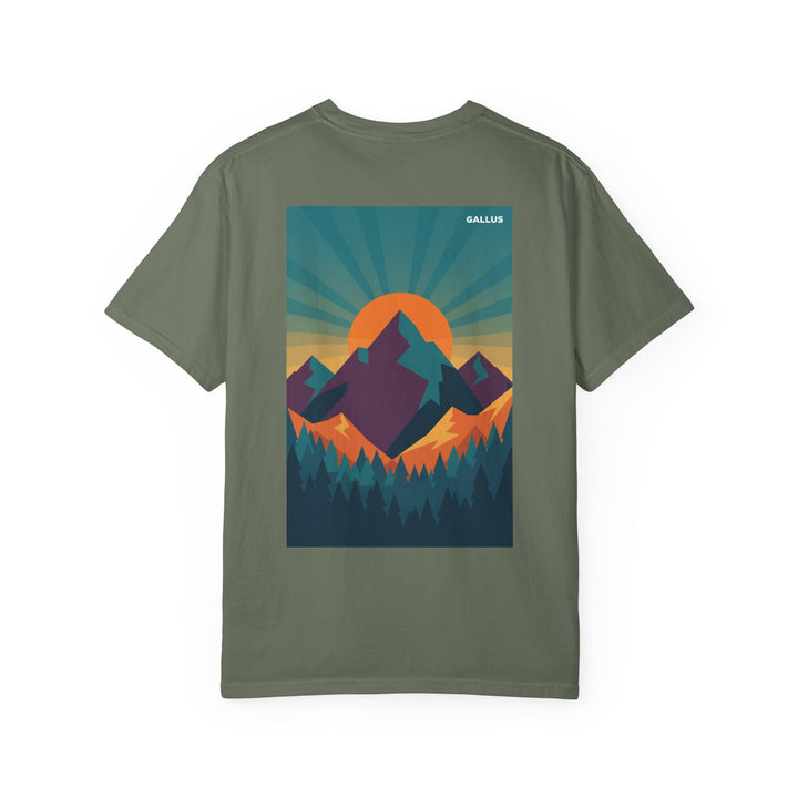 T-Shirt — Gallus Mountain Sunset Graphic Tee