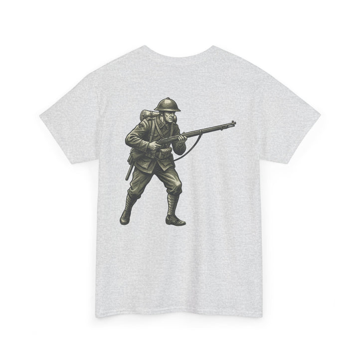WWI Soldier 1917 Graphic Tee – Vintage Infantry Rifle Illustration T-Shirt