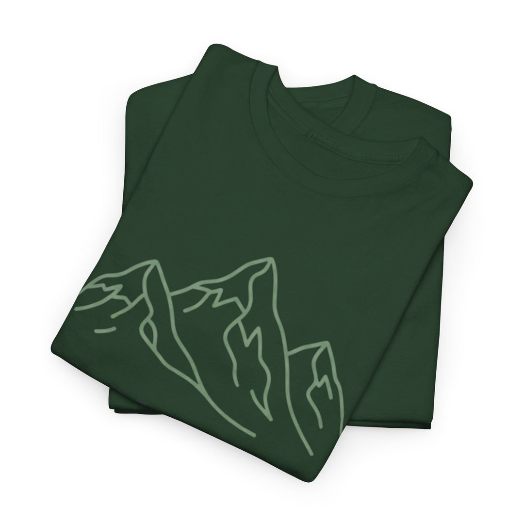 Retro Mountain Quote T-Shirt — Vintage Hiking &amp; Wild Camping Adventure Tee