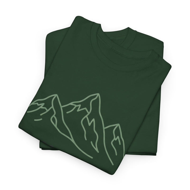 Retro Mountain Quote T-Shirt — Vintage Hiking &amp; Wild Camping Adventure Tee