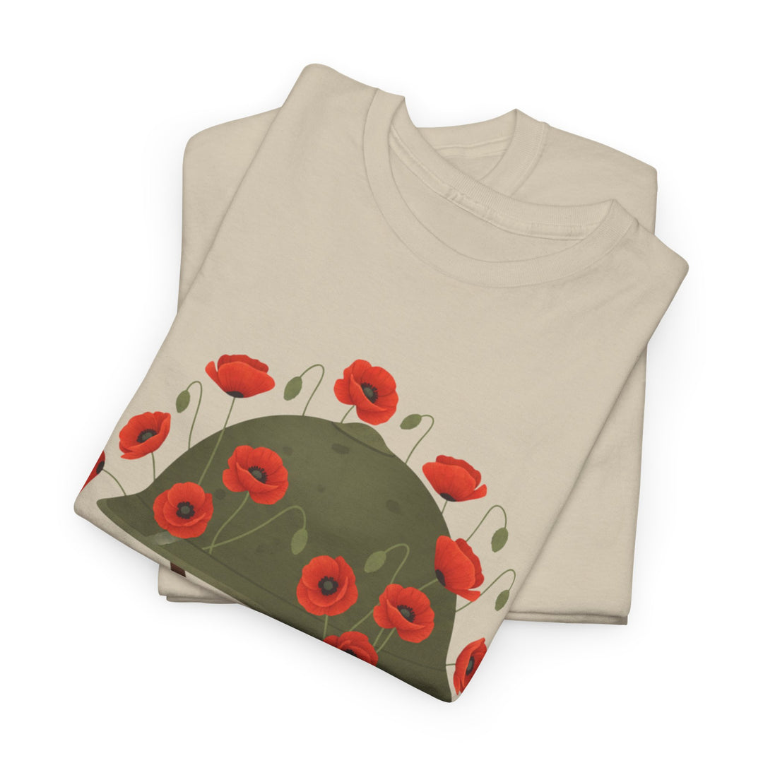 British Army Remembrance Shirt | Lest We Forget Poppy Helmet