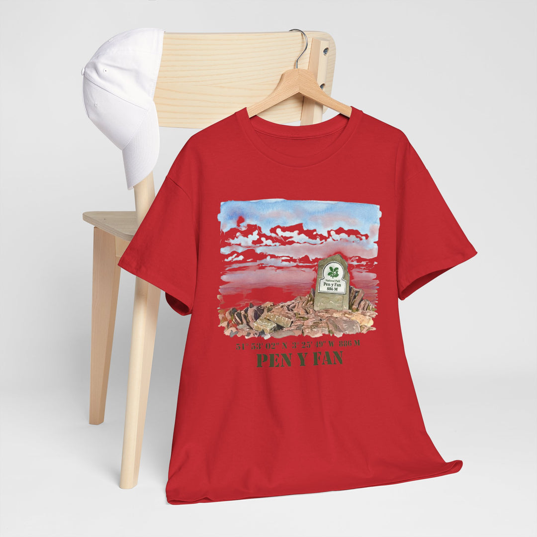 Pen y Fan Landscape T‑Shirt — Wales Mountain Hiking Souvenir Tee