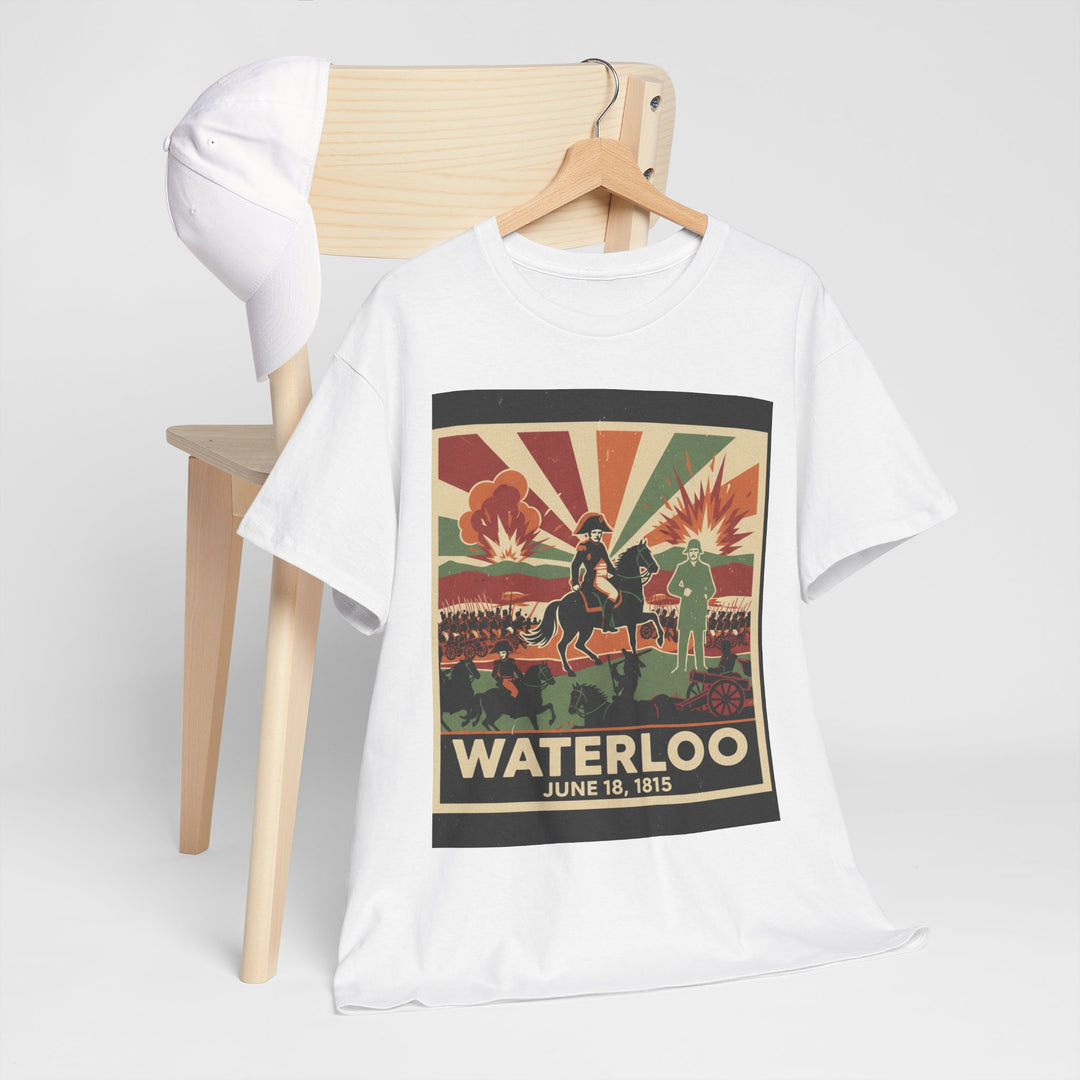 Waterloo 1815 Vintage Battle T-Shirt — Napoleonic War Commemorative Tee