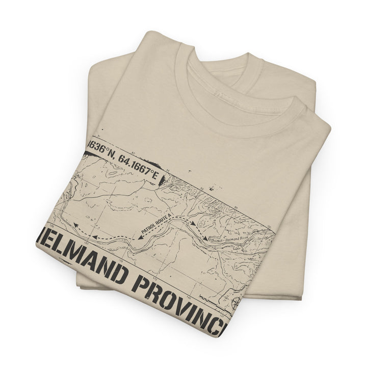 Op Herrick Helmand Province Map T-Shirt - Green Zone Military Graphic Tee
