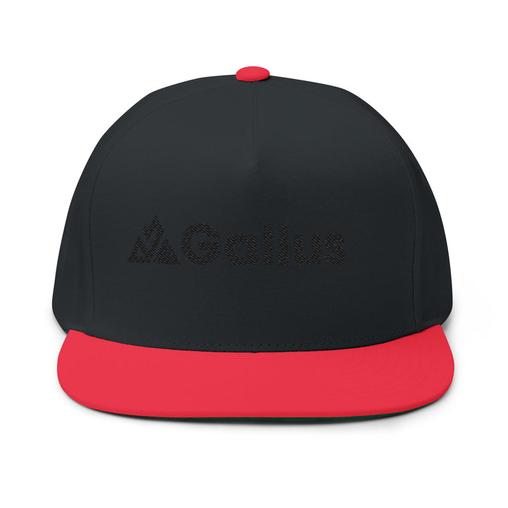 Flat Bill Cap - Embroidered "GALLUS" Retro Patch Snapback