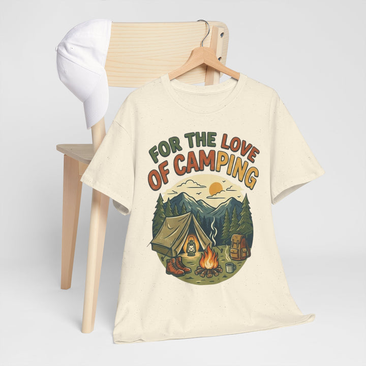 Retro Campfire Graphic T-Shirt - Vintage Style Camping Tee