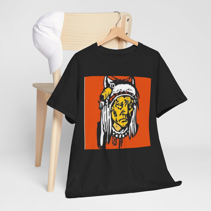 BATUS Native Chief Graphic Tee – Retro Tribal Illustration Shirt