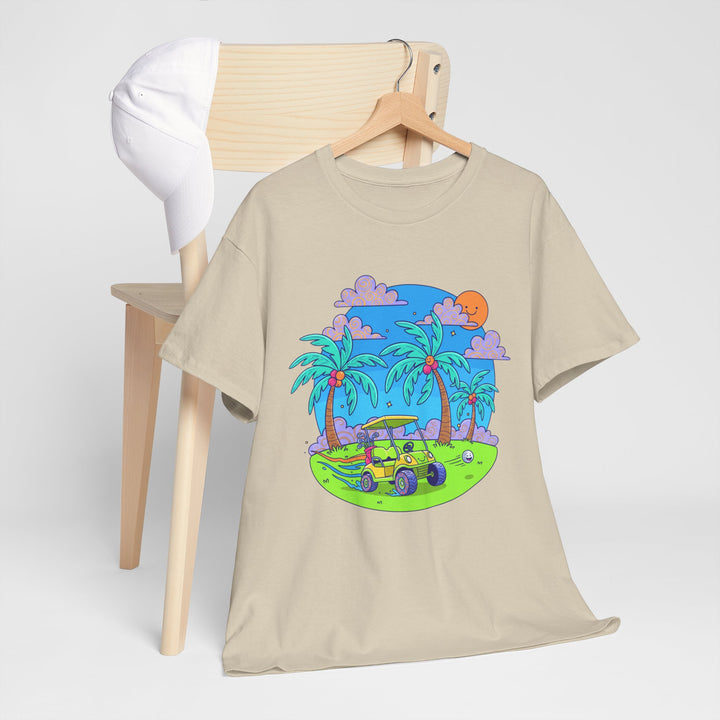 Island Style Golf Cart Beach T-Shirt