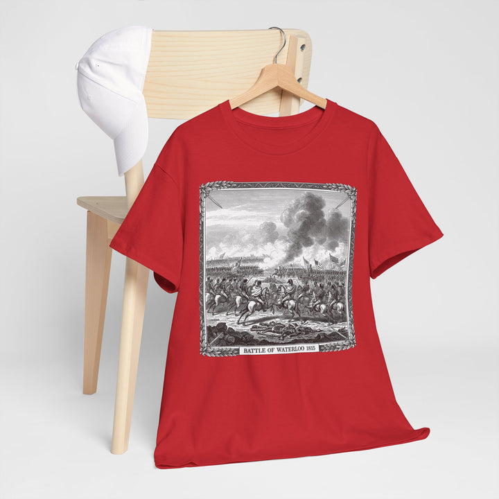 Battle of Waterloo Graphic Tee — Vintage Historical Print T-Shirt