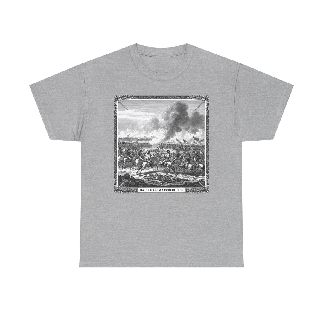 Battle of Waterloo Graphic Tee — Vintage Historical Print T-Shirt