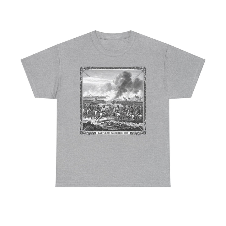 Battle of Waterloo Graphic Tee — Vintage Historical Print T-Shirt