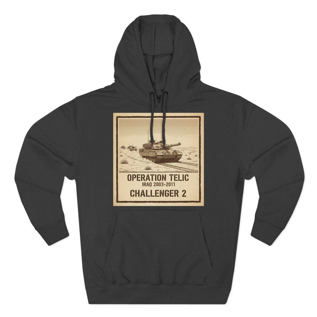 Challenger 2 Op Telic Hoodie — Iraq 2003 Armoured Heritage Graphic