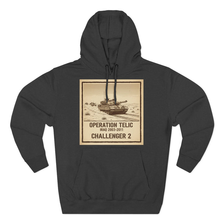 Challenger 2 Op Telic Hoodie — Iraq 2003 Armoured Heritage Graphic