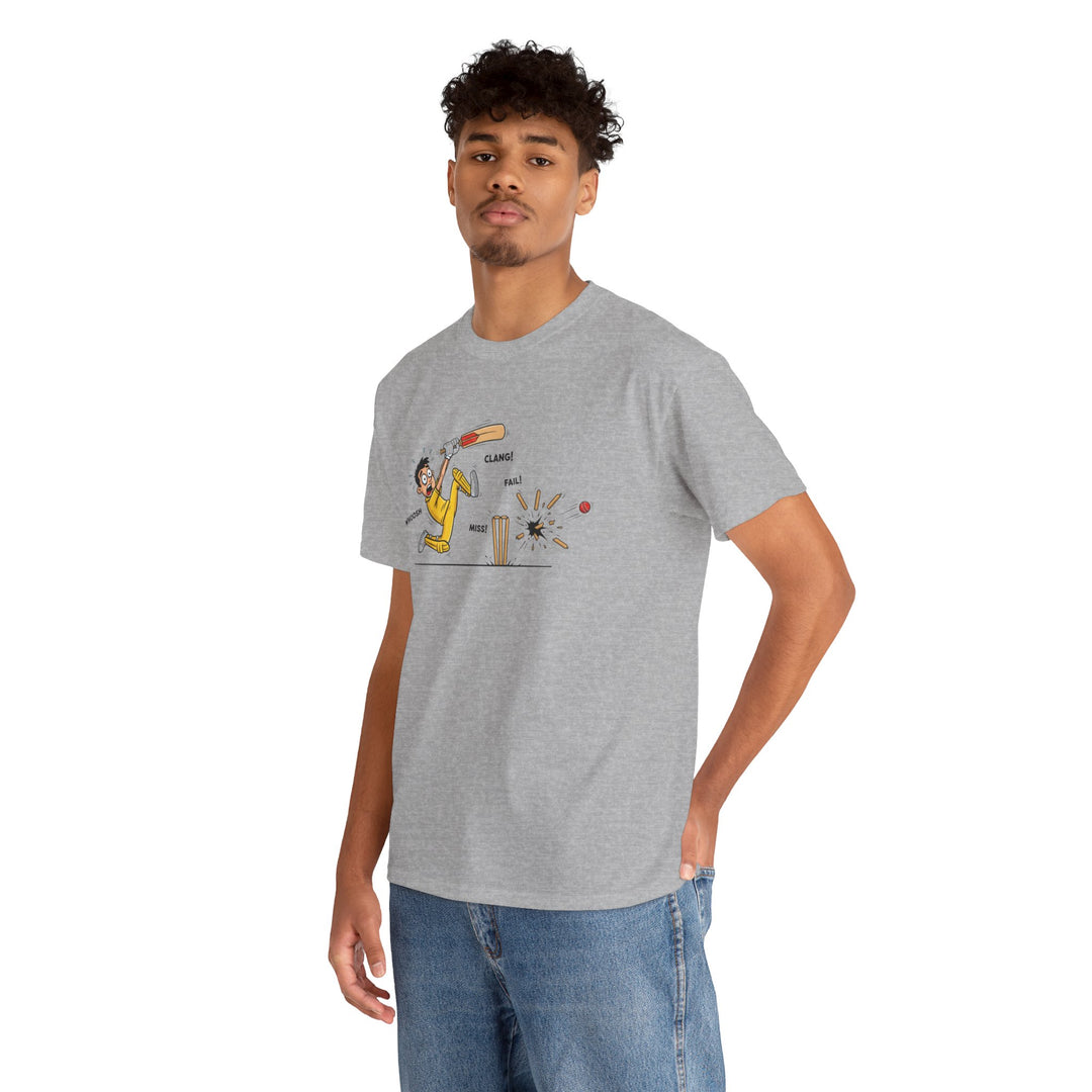 Cricket Batter Cartoon Tee | Cricket T-Shirt