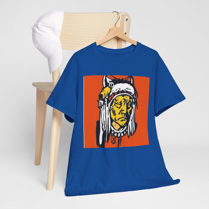 BATUS Native Chief Graphic Tee – Retro Tribal Illustration Shirt
