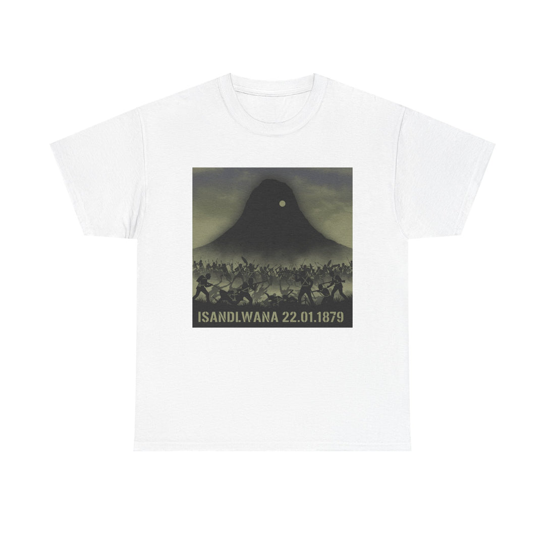 Isandlwana 22.01.1879 T-Shirt honouring the historic battle. A bold tribute tee inspired by Anglo-Zulu War heritage.