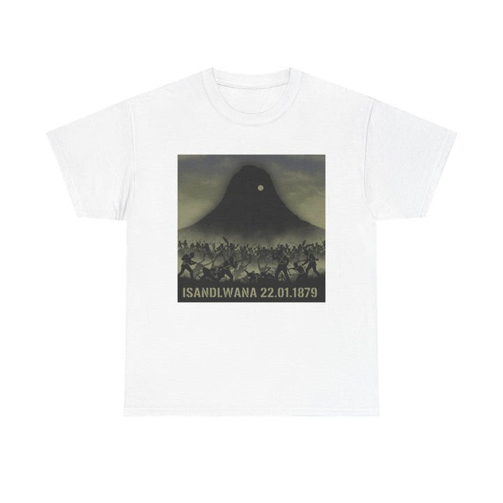 Isandlwana 22.01.1879 T-Shirt honouring the historic battle. A bold tribute tee inspired by Anglo-Zulu War heritage.