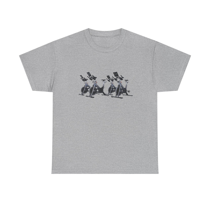 Spin Bikes Tee – soft, breathable cotton designed for indoor cycling and spin classes. Comfortable, durable, and perfect for active lifestyles.