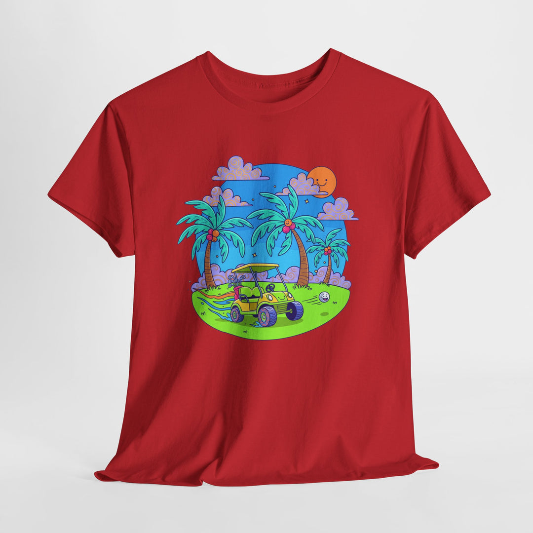 Island Style Golf Cart Beach T-Shirt
