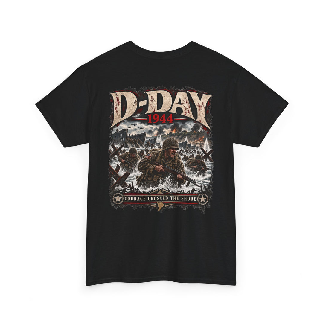 D-Day 1944 Commemorative Tee - WWII Beach Assault Memorial T-Shirt