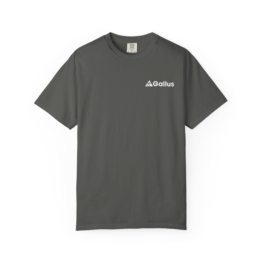 Adventure Series T-Shirt — Gallus Outdoor Graphic Tee (Be Alive • Live Life • Breathe Air • Enjoy Life)