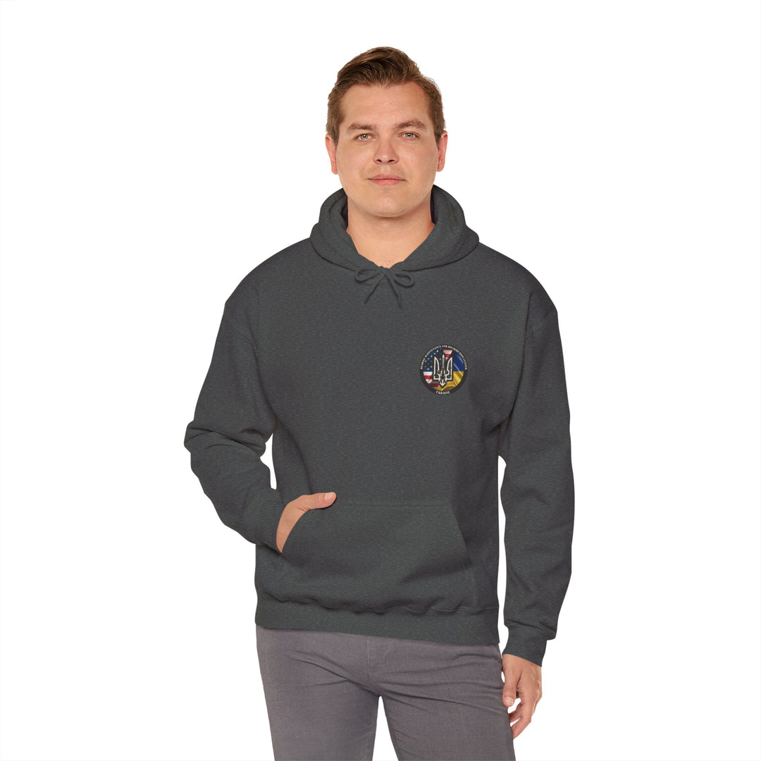 Ukraine Support Hoodie — RDCU US/UKRAINE Design