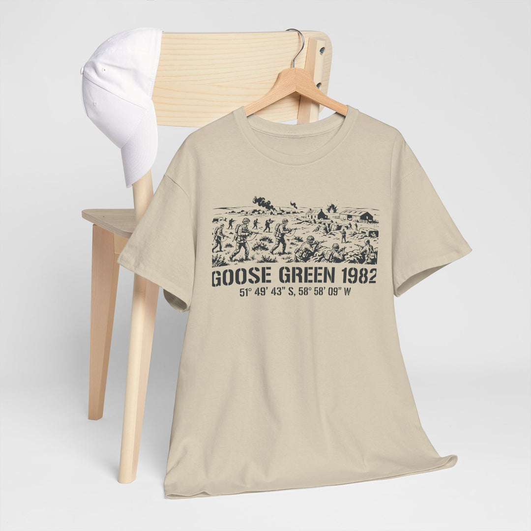 Goose Green 1982 T-Shirt - Falklands War Military Heritage Graphic