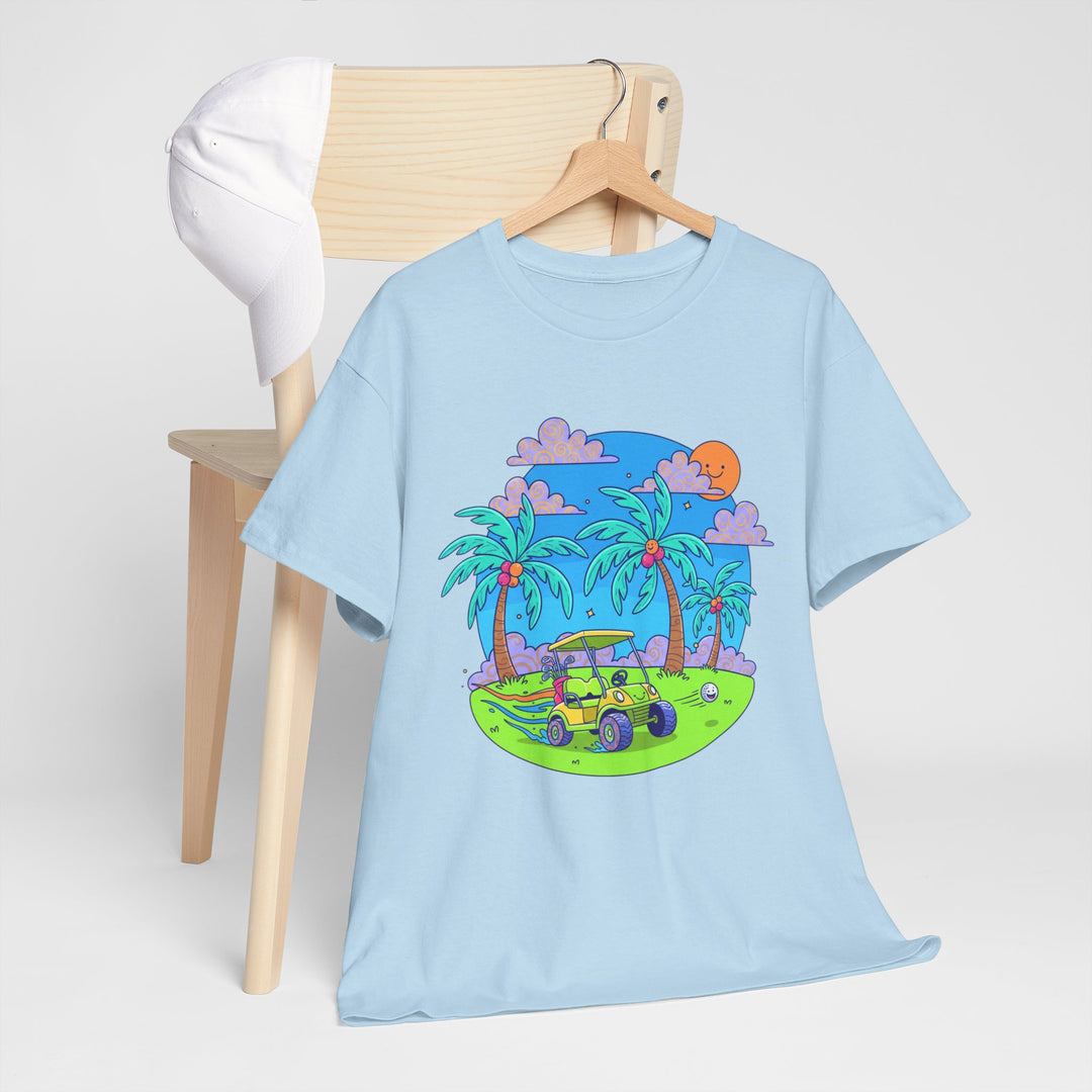 Island Style Golf Cart Beach T-Shirt