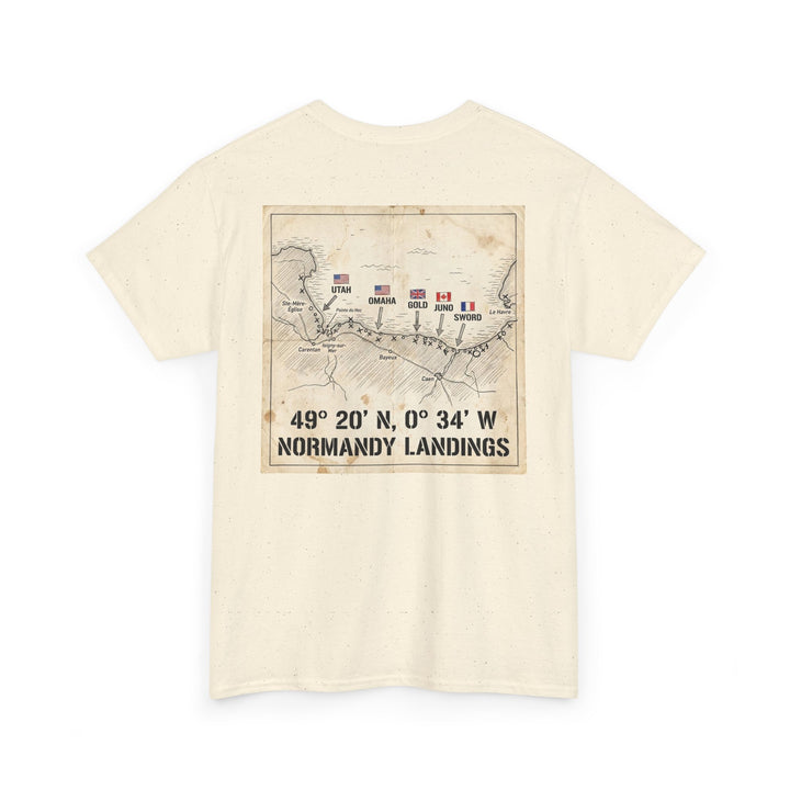 T-Shirt — Normandy Landings Map Tee (4920&