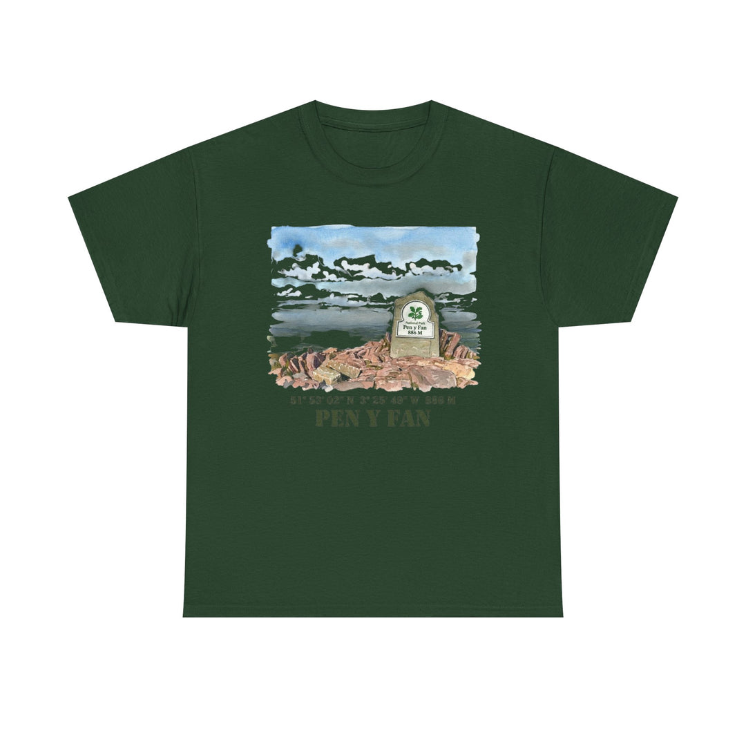 Pen y Fan Landscape T‑Shirt — Wales Mountain Hiking Souvenir Tee