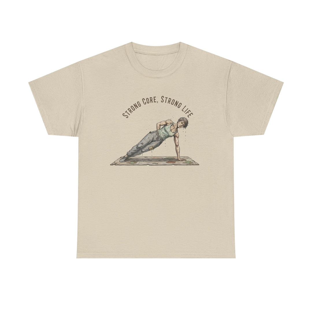Pilates Fitness Plank Tee – soft, breathable cotton designed for Pilates and core workouts. Comfortable, flexible, and perfect for studio or home sessions.