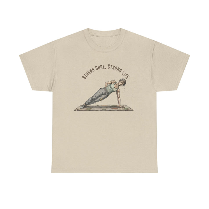 Pilates Fitness Plank Tee – soft, breathable cotton designed for Pilates and core workouts. Comfortable, flexible, and perfect for studio or home sessions.