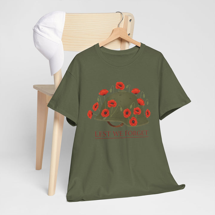 British Army Remembrance Shirt | Lest We Forget Poppy Helmet