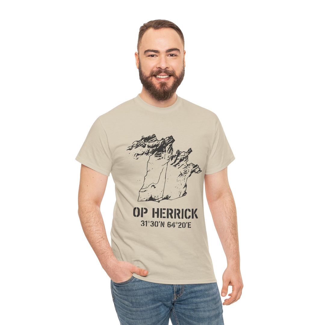 Op Herrick Lashkar Gah Coordinates T-Shirt - Helmand Province Military Graphic Tee