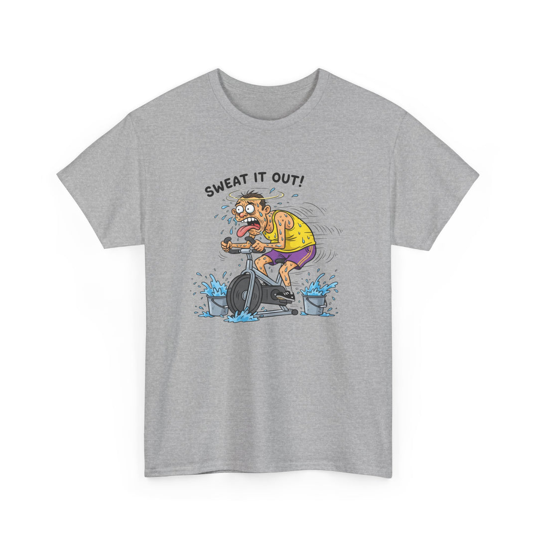 Stay laughing while cycling with the Funny Spin Bike T-Shirt. Comfortable cotton with a witty design, ideal for spin sessions and gym workouts.