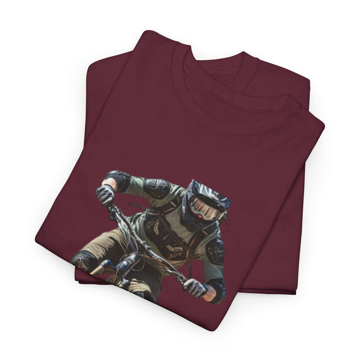 Downhill MTB Rider Graphic Tee