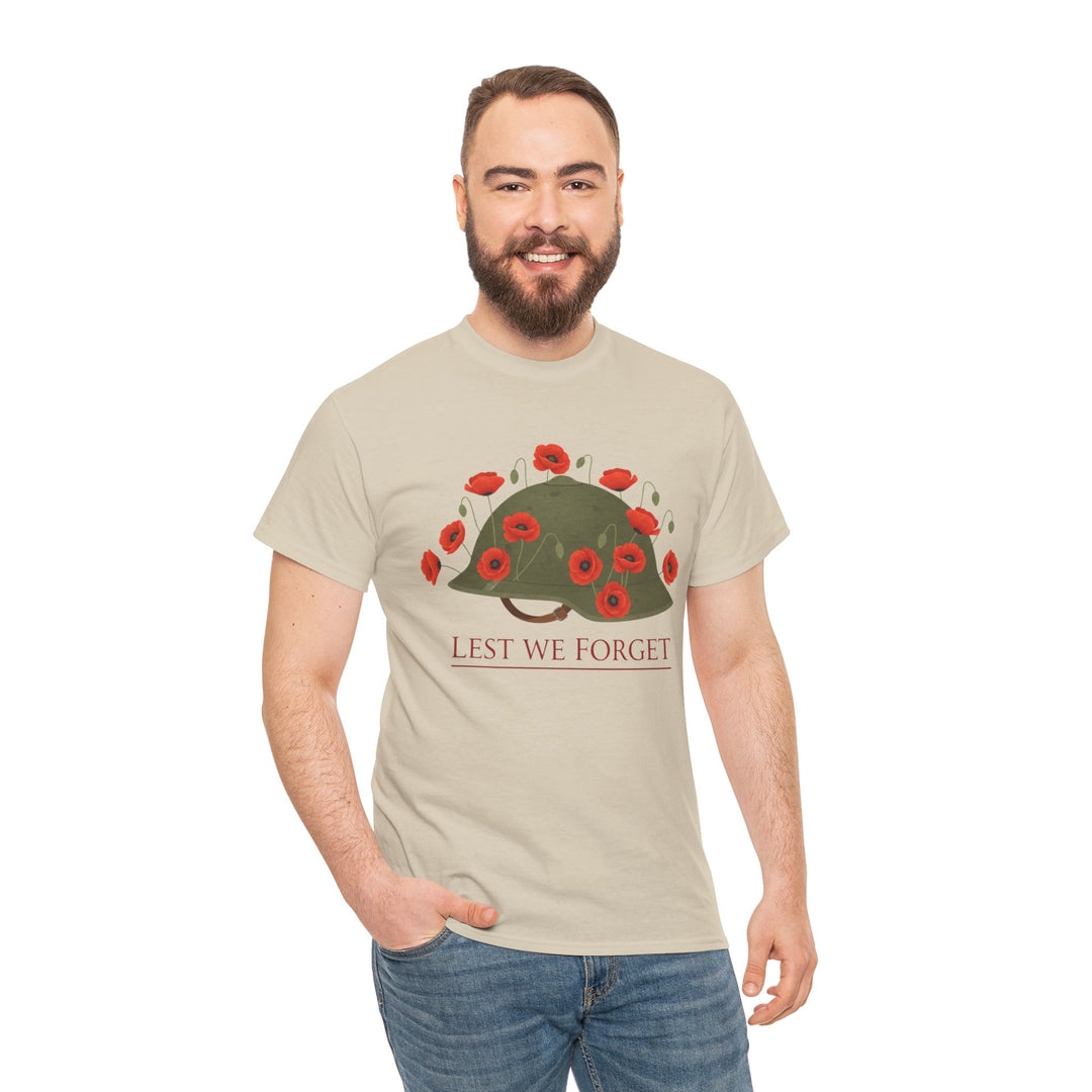 British Army Remembrance Shirt | Lest We Forget Poppy Helmet