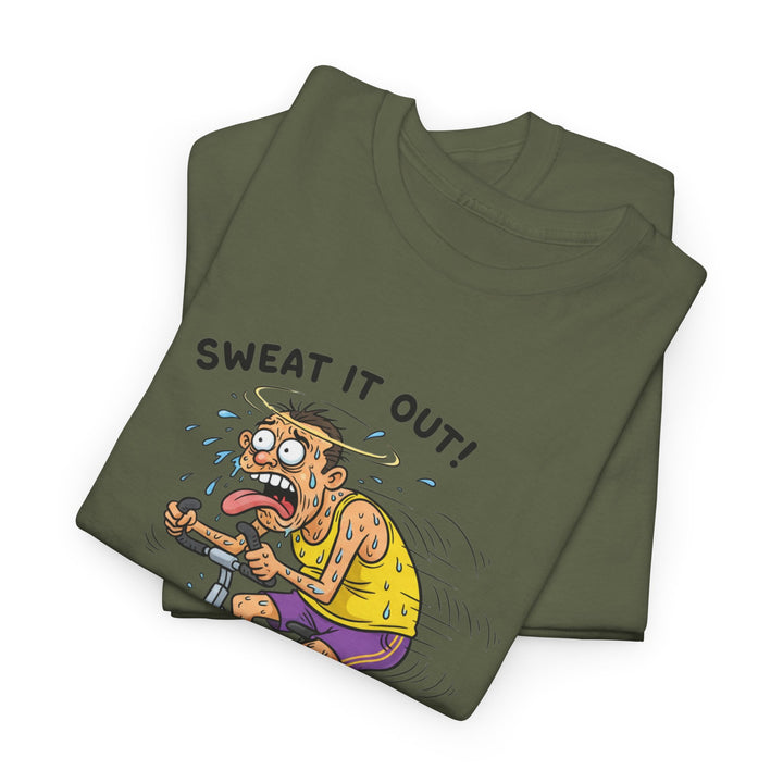 Stay laughing while cycling with the Funny Spin Bike T-Shirt. Comfortable cotton with a witty design, ideal for spin sessions and gym workouts.