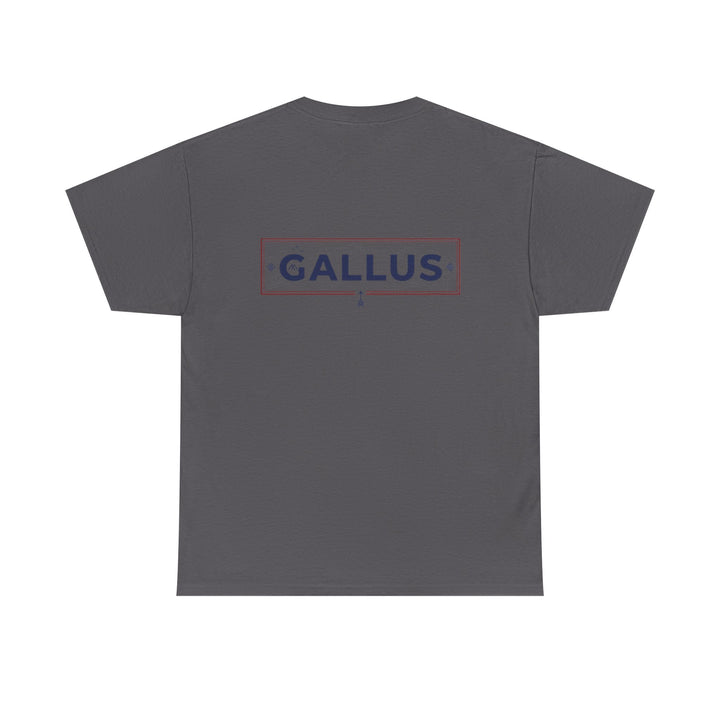 Gallus Logo T-Shirt — Minimal Retro Chest &amp; Back Graphic Tee