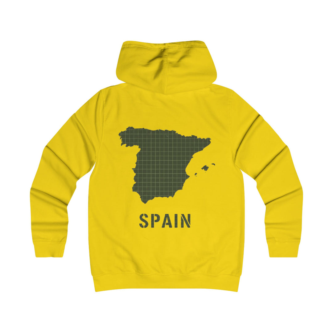 Spain Map College Hoodie — Gallus Vintage Campus Pullover