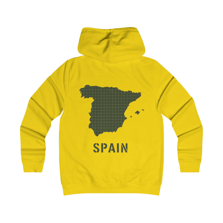 Spain Map College Hoodie — Gallus Vintage Campus Pullover