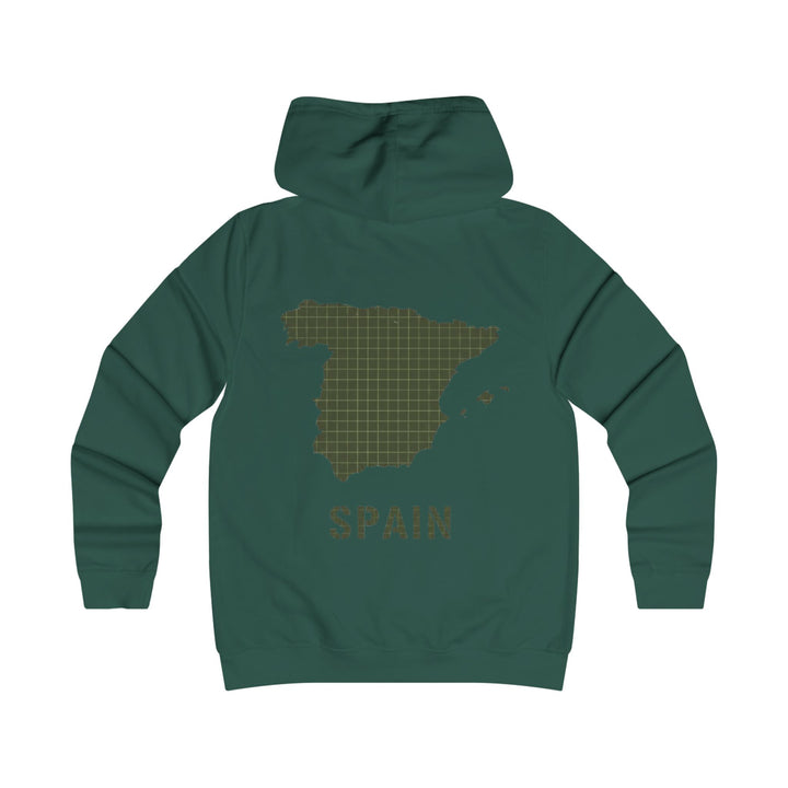 Spain Map College Hoodie — Gallus Vintage Campus Pullover
