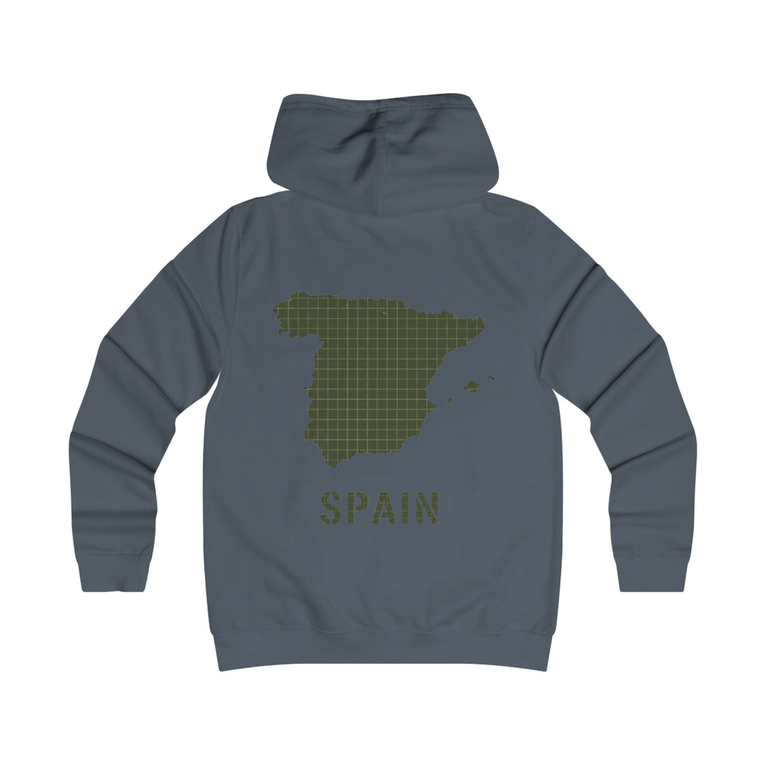 Spain Map College Hoodie — Gallus Vintage Campus Pullover