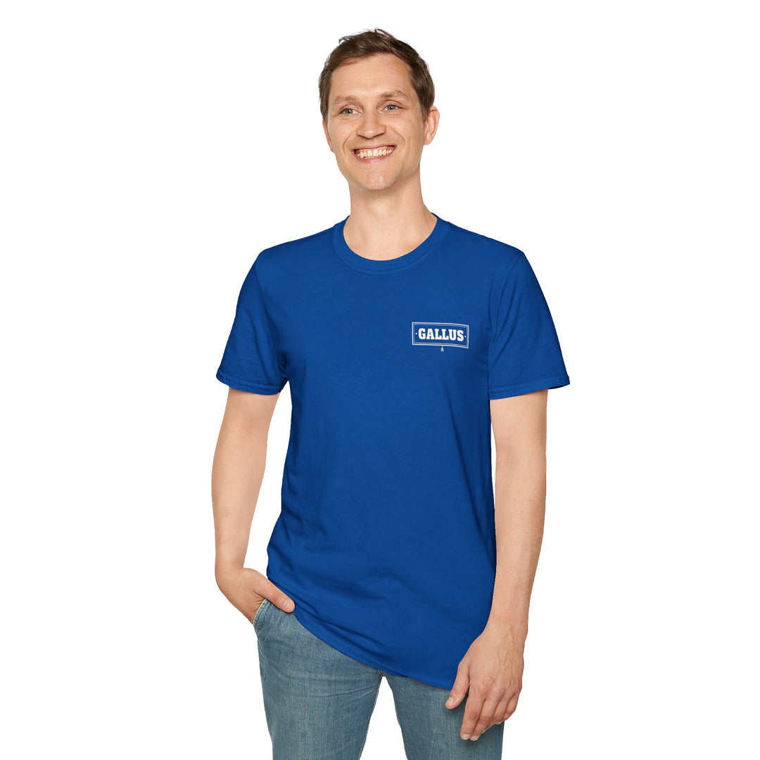 Adventure T-Shirt — "I Am Exploring, Not Lost" Mountain Patch Crew
