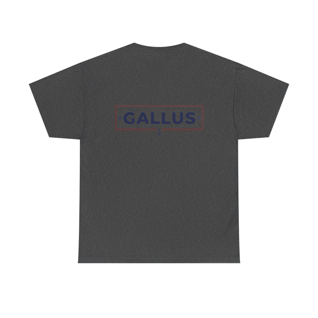 Gallus Logo T-Shirt — Minimal Retro Chest &amp; Back Graphic Tee
