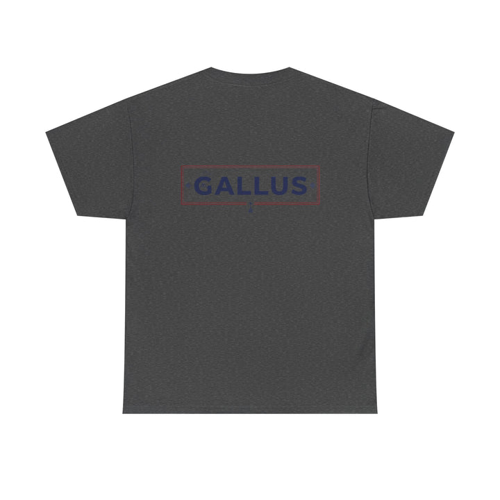 Gallus Logo T-Shirt — Minimal Retro Chest &amp; Back Graphic Tee