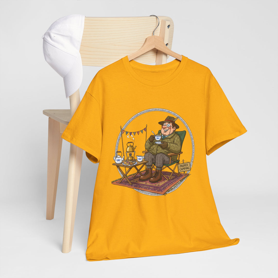 Retro Camping Grandpa Gift T-Shirt — Vintage Mountain Adventure Tee