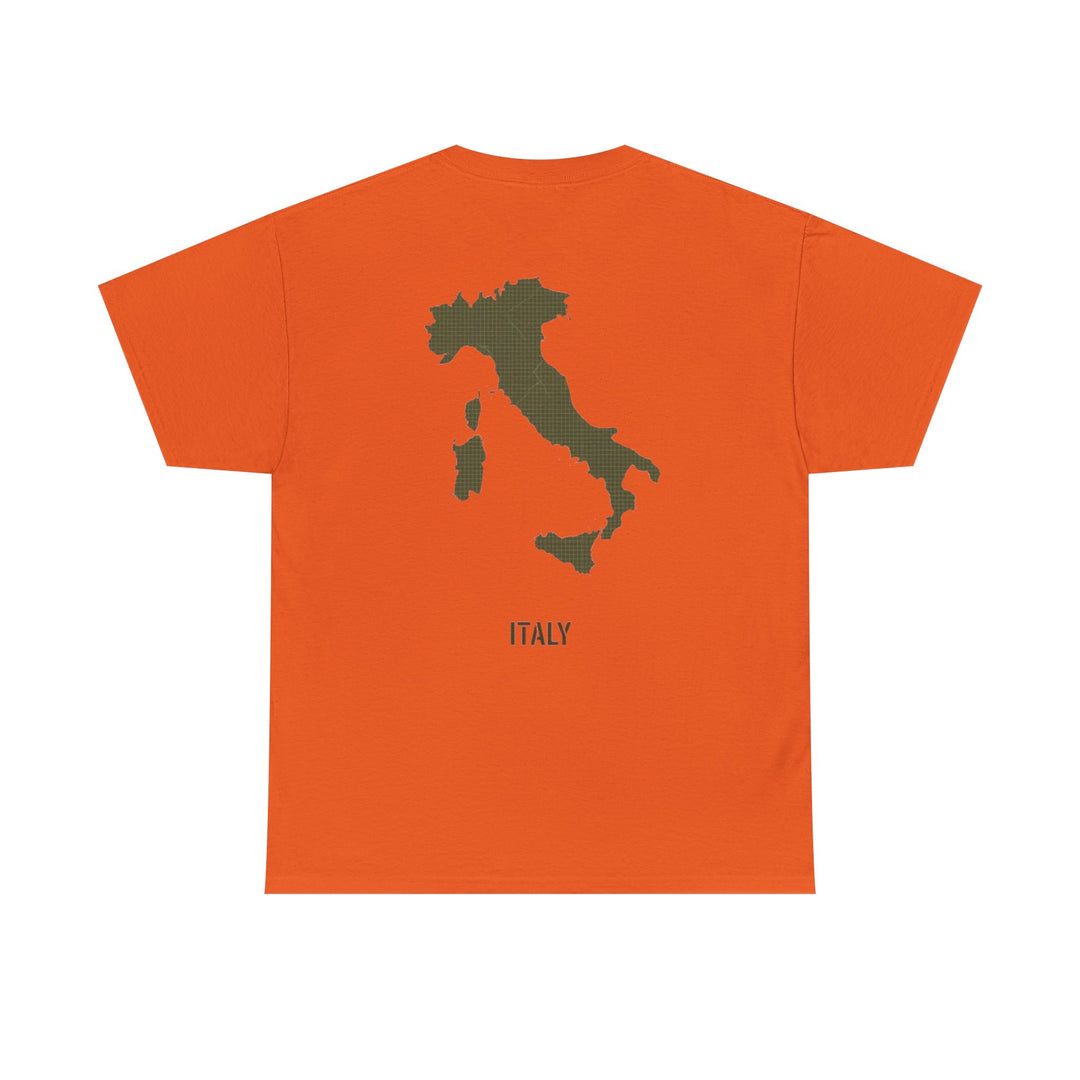 Italy Map Tee — GALLUS Logo Casual Cotton T-Shirt
